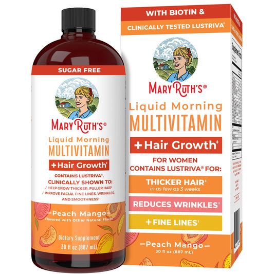 Botella multivitamínico líquido MaryRuth sabor durazno mango