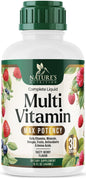Botella de multivitamínico líquido para toda la familia