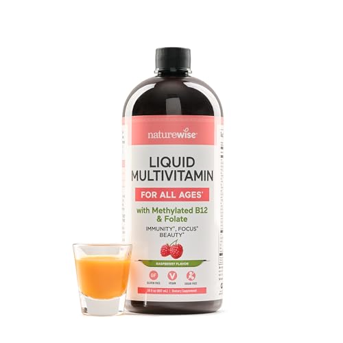 Botella de multivitamínico líquido 887 mL para todos