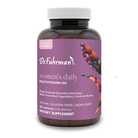 Botella de multivitamínico diario para mujeres Dr. Fuhrman