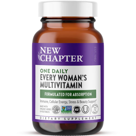Botella de multivitamínico para mujeres New Chapter, suave diario