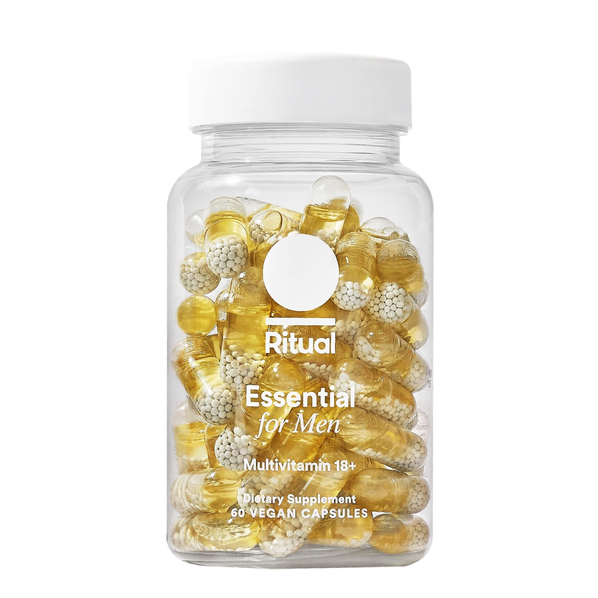 Botella de multivitamínico Ritual para hombres 18+ con menta