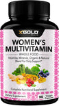 Botella de multivitamínico vegano para mujeres de X Gold Health