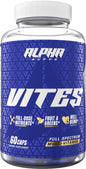 botella de multivitamínico vites alpha supps 60 cápsulas