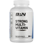 Botella blanca de suplementos multivitamínicos BPN con vitaminas esenciales.