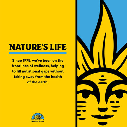 Botella Nature's Life vitamina D3 2000 UI 120 softgeles
