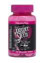 Botella de Natures Plus Power Teen para Ella 60 tabletas masticables