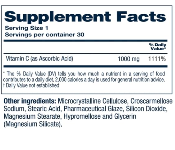 Botella NF Sports Vitamina C 1000 mg vegana sin gluten