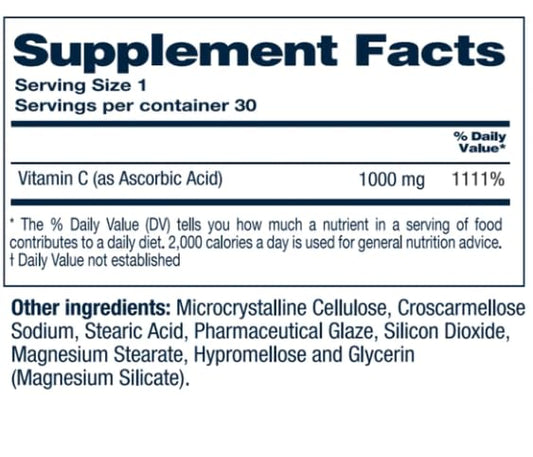 Botella NF Sports Vitamina C 1000 mg vegana sin gluten