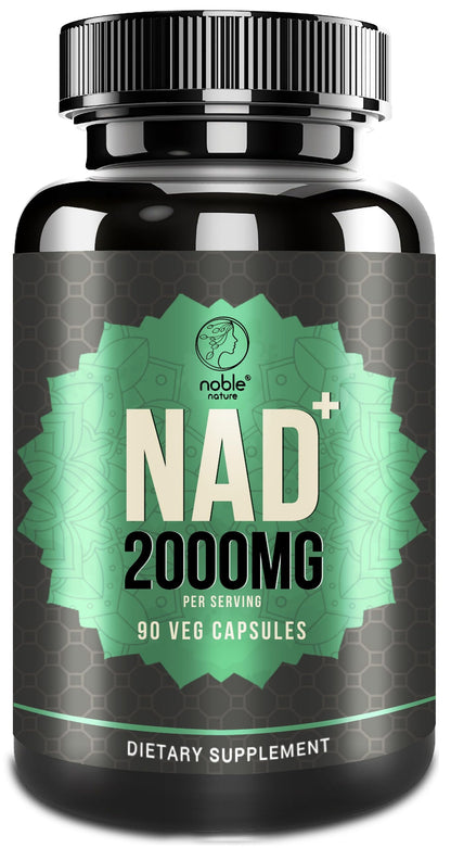 Botella Noble Nature NAD+ 2000mg cápsulas veganas 90 unidades