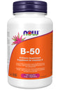 Botella NOW Vitamina B-50 mg 100 cápsulas vegetarianas