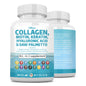 botella pastillas colágeno biotina saw palmetto 60 cápsulas