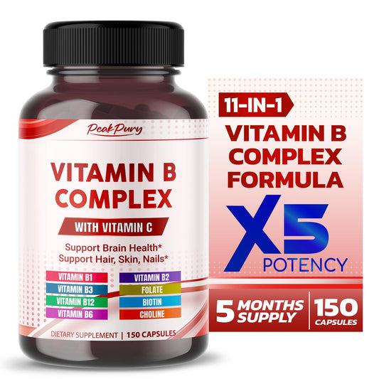Botella PEAKPURY complejo ultra vitamina B 150 cápsulas