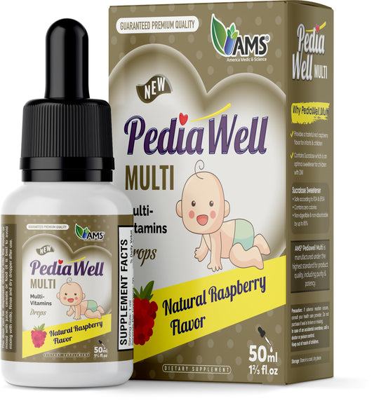 Botella PediaWell Multi - Multivitaminas para el crecimiento infantil