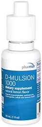 Botella Pharmax D-Mulsion vitamina d líquida emulsificada 1 oz