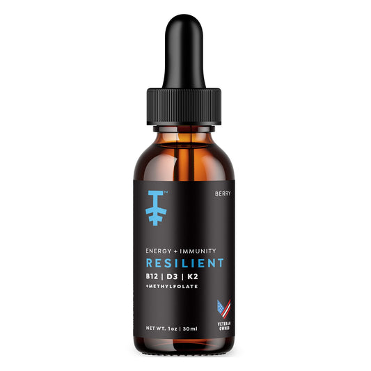 Botella PROTEKT gotas vitamina D3 K2 B12 sabor bayas 30 ml