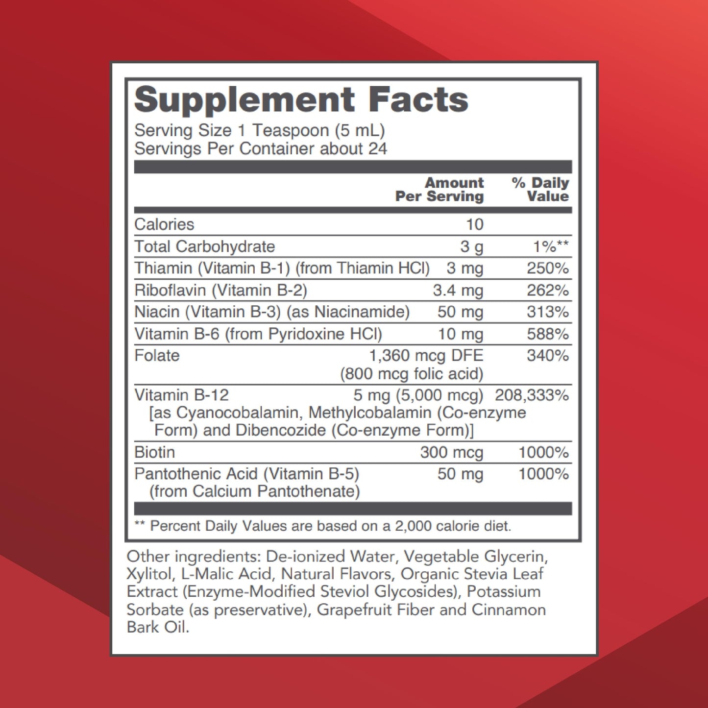 Botella PROTOCOL FOR LIFE BALANCE vitamina B-12 líquida 4oz