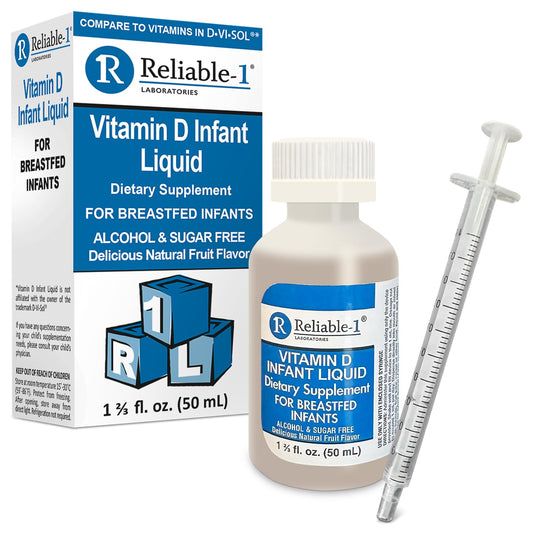 Botella Reliable-1 gotas líquidas vitamina d sabor frutas