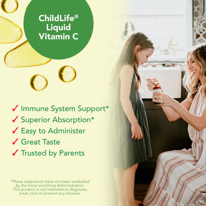 Botella sabor naranja vitamina C líquida para niños ChildLife
