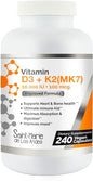 Botella Saint-Marie de los Andes vitamina D3 10000 IU K2 240 cápsulas