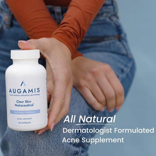 Botella suplemento acné hormonal Augamis 60 cápsulas