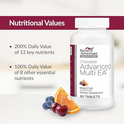 Botella de suplemento Bariatric con frutas