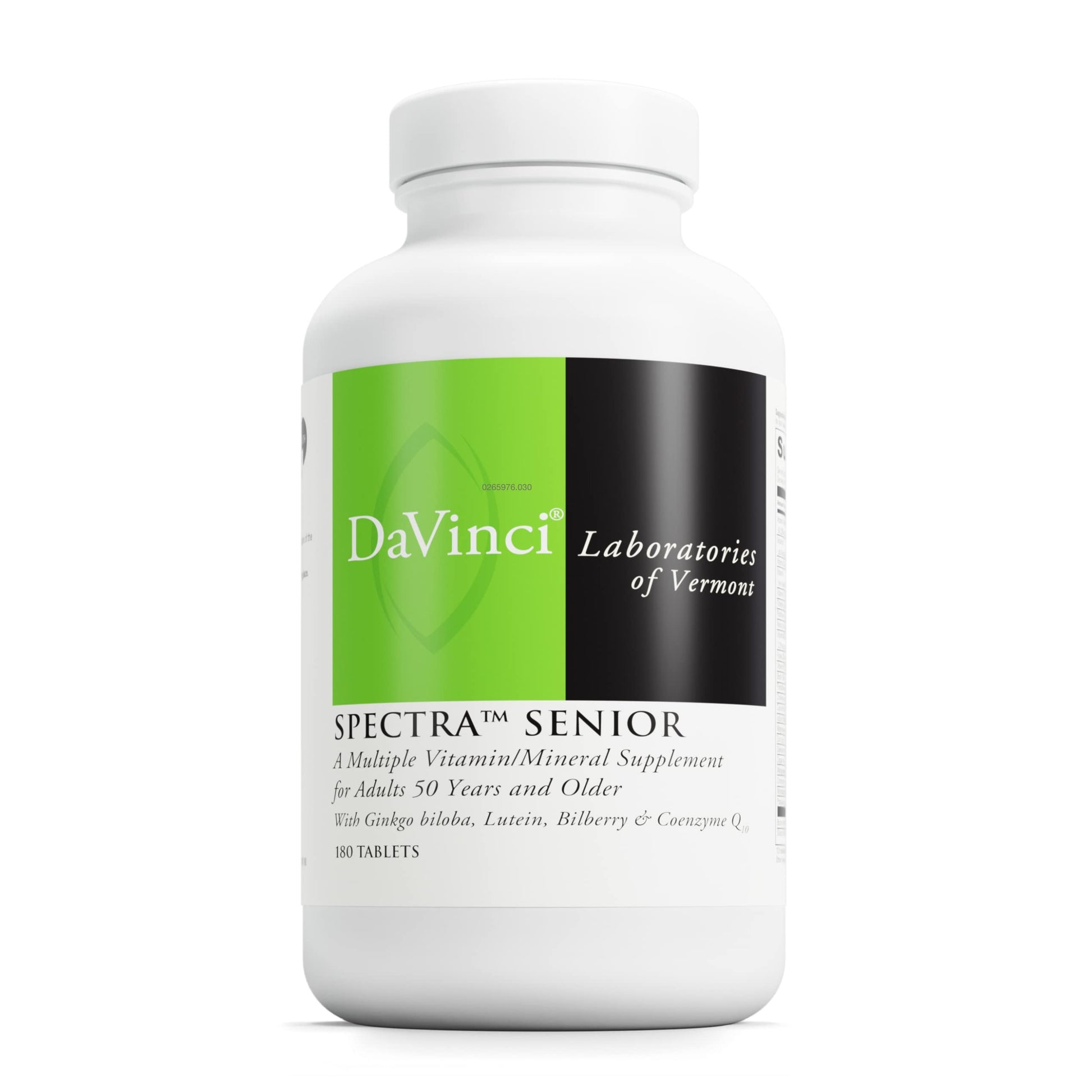Botella de suplemento DAVINCI Spectra Senior 180 cápsulas
