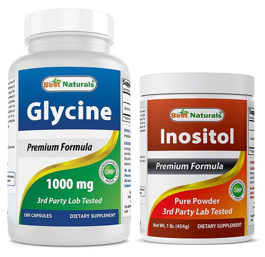 Botella suplemento glicina e inositol Best Naturals