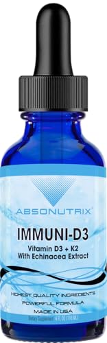 Botella de suplemento líquido Absonutrix Immuni-D3 4 fl oz