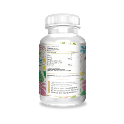 Botella de suplemento prenatal Actif omega-3 vegano sin gluten