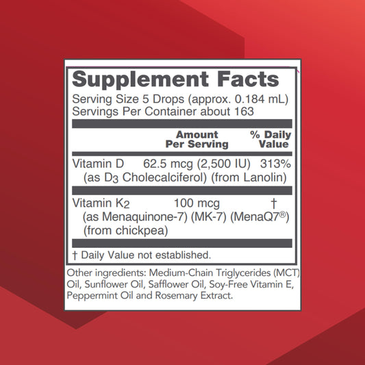 Botella suplemento PROTOCOL FOR LIFE BALANCE vitamina d3 y mk-7