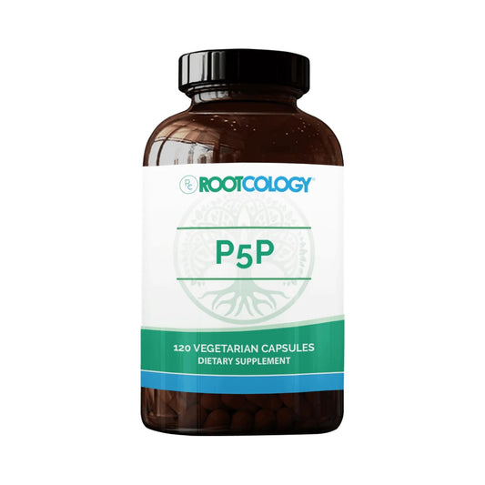 Botella suplemento Rootcology vitamina B6 activa P5P