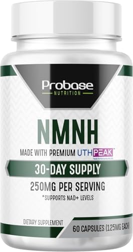 Botella de suplemento Uthpeak NMNH 250mg para NAD+ y memoria