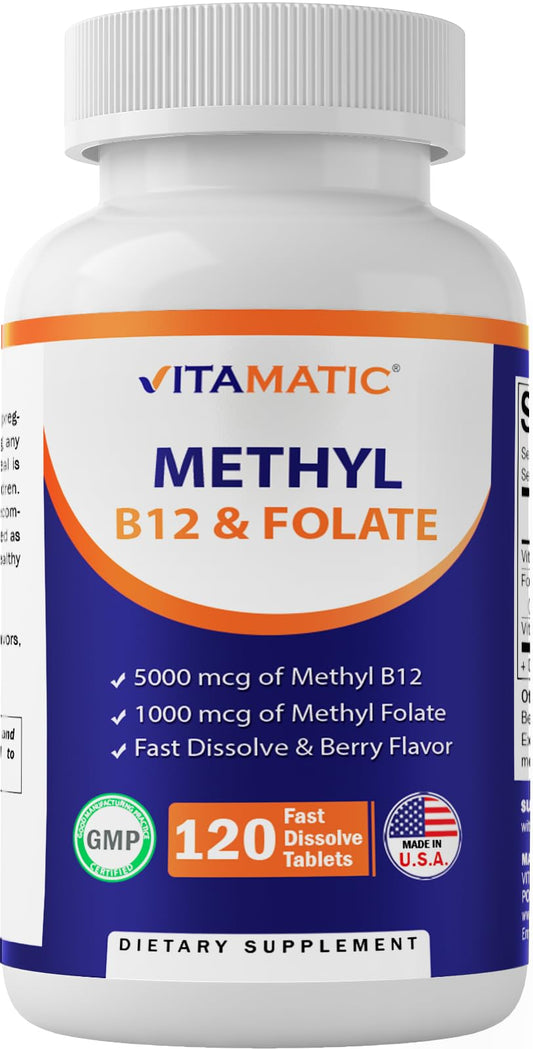 botella suplemento vitamatic metil folato y vitamina b12