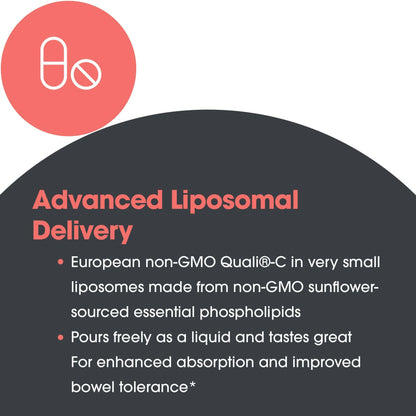 Botella de suplemento vitamina c líquida micro liposomal no GMO