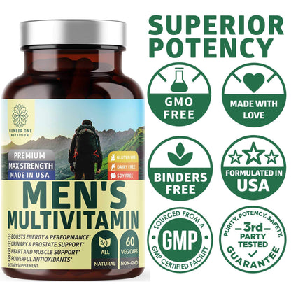 Botella de suplementos N1N con logos de pureza y calidad