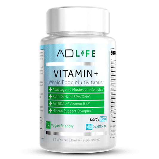botella de suplemento multivitamínico Vitamin+