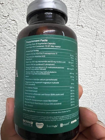 Botella suplemento Qualia Senolytic anti edad