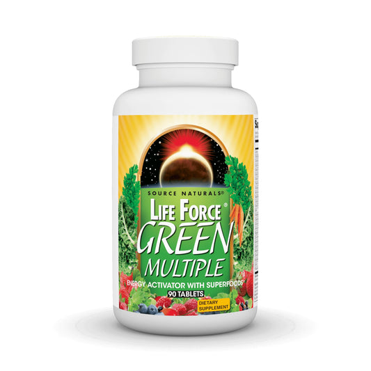 Botella de tabletas Source Naturals Life Force Green