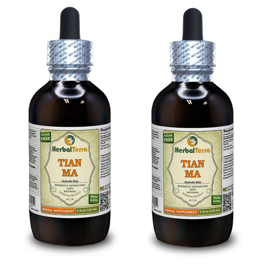 Botella tintura orgánica Tian Ma extracto líquido HerbalTerra