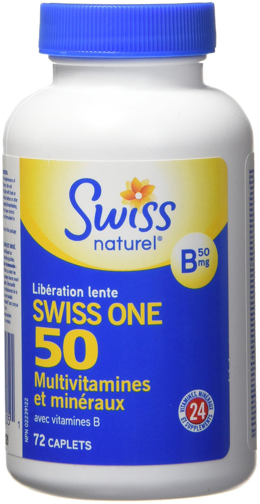 Botella trasera Swiss One 50 multivitaminas