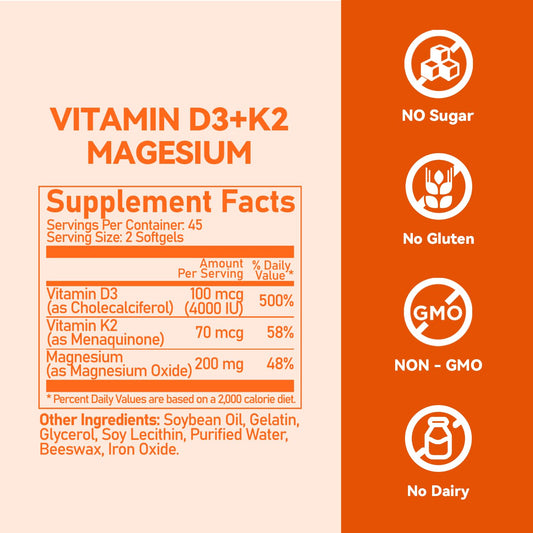 Botella Vevoec vitamina D3 4000IU 90 cápsulas