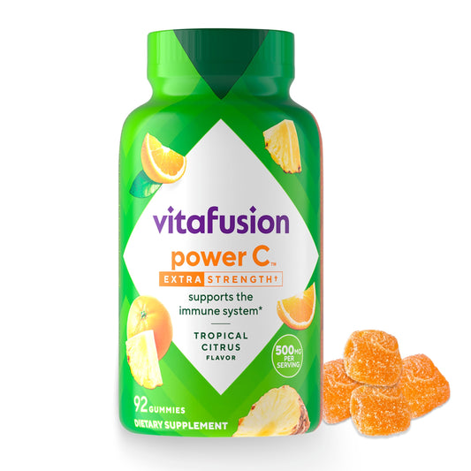 Botella Vitafusion gomitas vitamina c extra fuerte 92 unidades