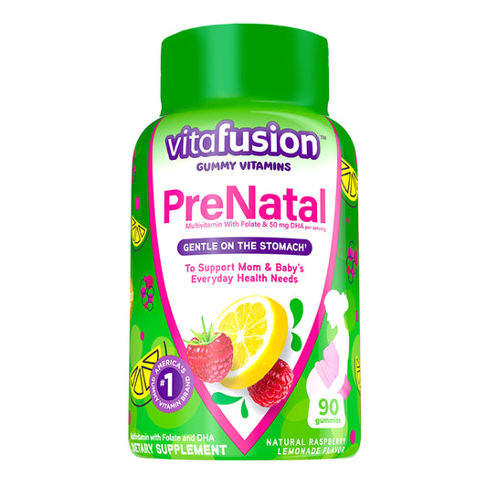 Botella Vitafusion vitaminas prenatales con DHA para embarazo saludable