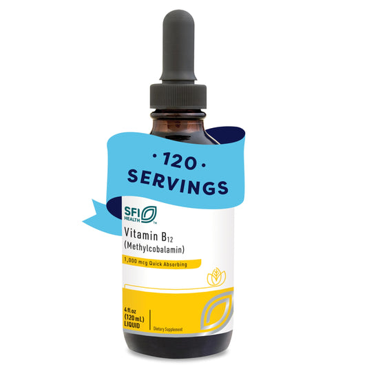 Botella vitamina b12 líquida metilcobalamina Klaire Labs SFI Health