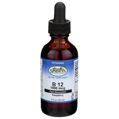Botella vitamina B12 líquida sublingual Sprouts 60 ml