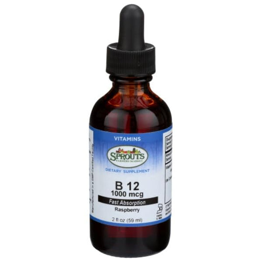 Botella vitamina B12 líquida sublingual Sprouts 60 ml