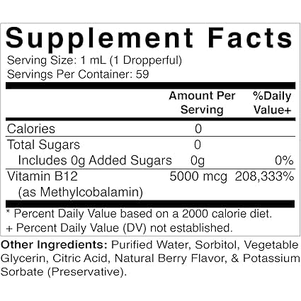 Botella de vitamina B12 líquido Vitamatic 2 onzas