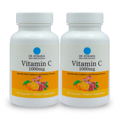 Botella Vitamina C 1000mg Dr. Robaina 60 cápsulas veganas