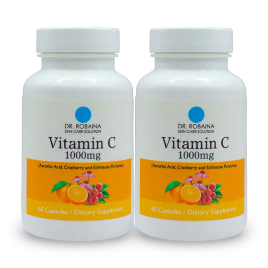 Botella Vitamina C 1000mg Dr. Robaina 60 cápsulas veganas